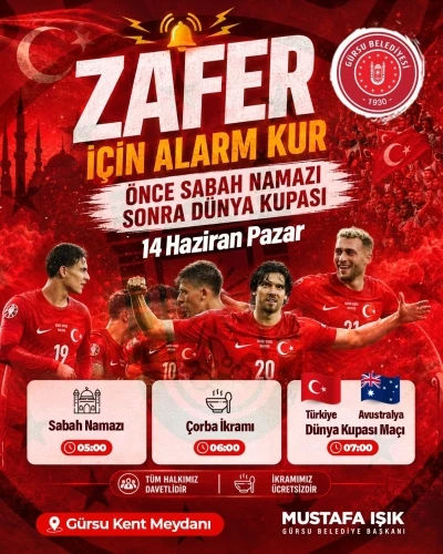 Milli ma&ccedil; heyecanı G&uuml;rsu&rsquo;da yaşanacak
