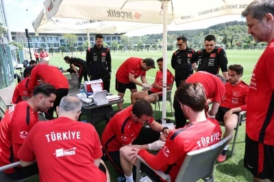 Milli oyuncular, testten ge&ccedil;ti
