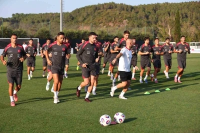 Milliler, Gürcistan maçı hazırlıklarını sürdürdü
