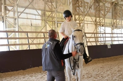 Minik biniciler tatilin keyfini böyle çıkardı
