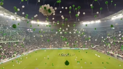 Minik Çağan için gerekli para toplandı, binlerce taraftar yeşil beyaz balon uçurdu
