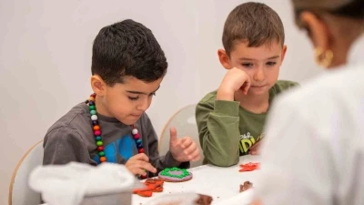 Minik şeflerden &lsquo;yılbaşı&rsquo; kurabiyeleri
