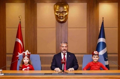 Minikler 23 Nisan&rsquo;ı coşkuyla kutladı
