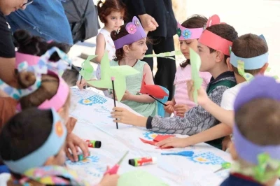 Minikler atölye keyfini çıkardı
