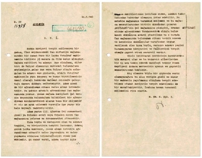 MİT&rsquo;ten 1940 tarihli "acele" ibareli ş&uuml;pheli takibi belgesi paylaşıldı
