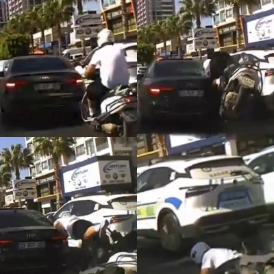 Motosiklet kazaları kamerada
