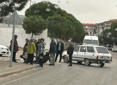 Motosiklet ve otomobilin karıştığı kazada 1 kişi yaralandı
