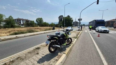Motosikletliler karşıdan karşıya geçemedi
