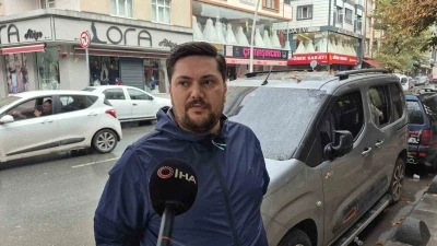 Motosikletteki 2 kişi ve kadın metrelerce savruldu
