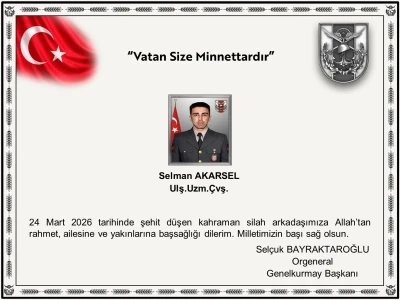 MSB: Ağrı&rsquo;da 1 asker şehit oldu
