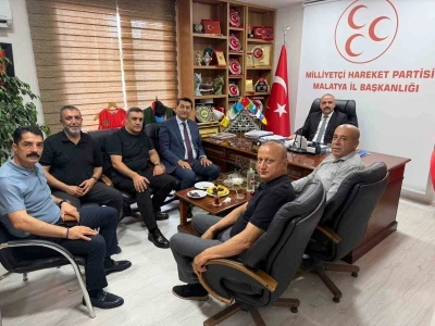 MTSO Başkan adayı Mahmut Boyraz&rsquo;dan MHP teşkilatına hayırlı olsun ziyareti
