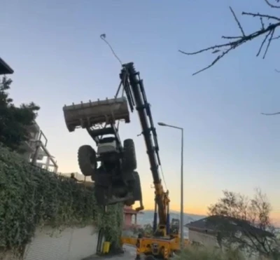 Mudanya&rsquo;da kep&ccedil;enin vin&ccedil;ten d&uuml;şt&uuml;ğ&uuml; anlar kameraya yansıdı
