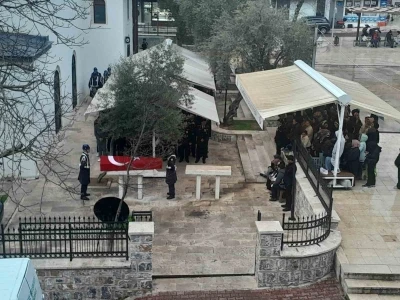 Muğla&rsquo;da emekli jandarma albay son yolculuğuna uğurlandı
