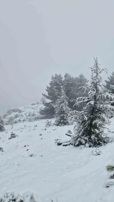 Muğla&rsquo;da G&ouml;ktepe beyaza b&uuml;r&uuml;nd&uuml;
