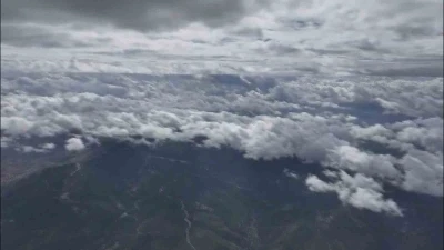 Muğla semalarında sis bulutu görsel şölen oluşturdu
