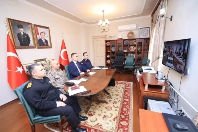 Muğla Valisi Akbıyık g&uuml;venlik toplantısına katıldı
