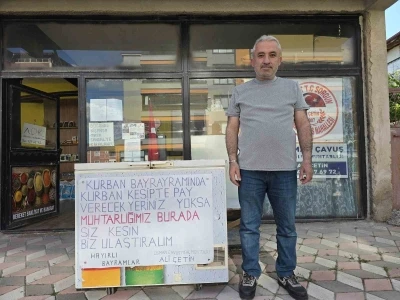 Muhtar &Ccedil;etin, hayırseverler ve ihtiya&ccedil; sahipleri arasında k&ouml;pr&uuml; oldu
