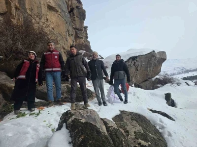 Muradiye&rsquo;de yaban hayvanları i&ccedil;in doğaya yem bırakıldı
