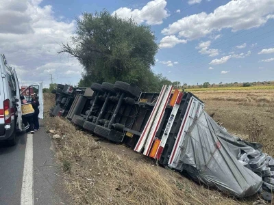 Muratlı&rsquo;da tır kazası
