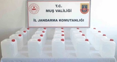 Muş’ta 100 litre etil alkol ele geçirildi
