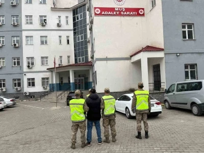 Muş’ta aranan hükümlü jandarmanın devriyesine takıldı
