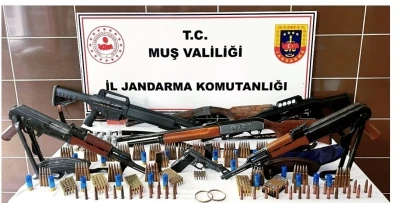 Muş&rsquo;ta jandarmadan silah ve tarihi eser operasyonu
