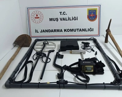 Muş’ta kaçak kazı operasyonu: 4 kişi gözaltına alındı
