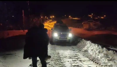 Muş&rsquo;ta kapanan k&ouml;y yolu şeker hastası i&ccedil;in a&ccedil;ıldı
