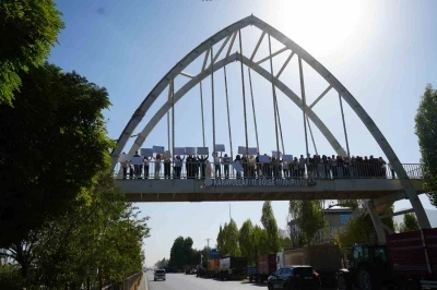Muş’ta öğrencilerden Filistin’e destek yürüyüşü
