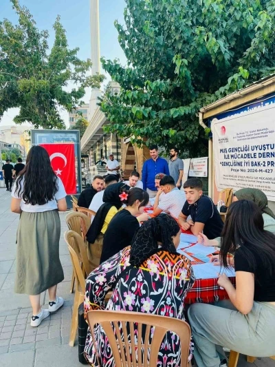 Muş’ta &quot;Gençliğine İyi Bak 2&quot; projesi kapsamında saha çalışması yapıldı
