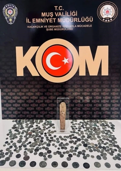 Muş&rsquo;ta tarihi eser ve ka&ccedil;ak&ccedil;ılık operasyonu
