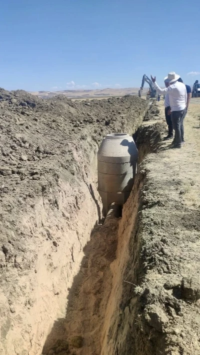 Muş’taki köylerde kanalizasyon altyapısı yenileniyor
