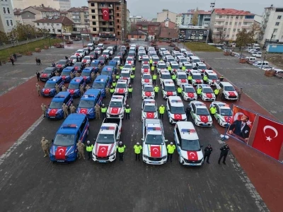 Muş’un güvenlik filosu güçlendi: 78 yeni araç hizmete girdi
