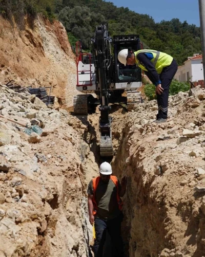 MUSKİ&rsquo;den G&ouml;kova&rsquo;da kanalizasyon ana şebeke hattı yapımı
