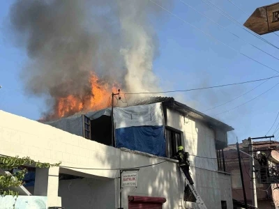 M&uuml;stakil evde korkutan yangın
