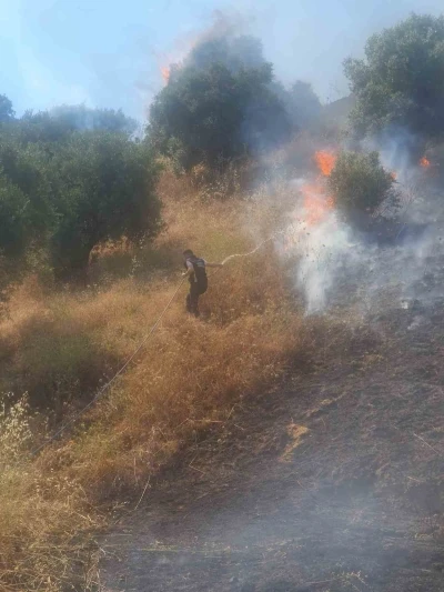 Nazilli Belediyesi ekipleri Bozyurt&rsquo;taki yangın s&ouml;nd&uuml;rme &ccedil;alışmalarına destek veriyor
