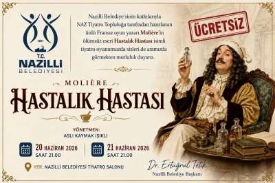 Nazilli Belediyesi&rsquo;nden &uuml;cretsiz tiyatro etkinliği
