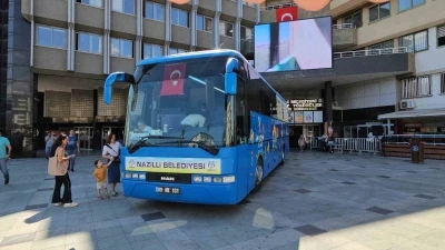 Nazilli Belediyesi’nin ‘Mobil Masal Bahçesi’ çocukların hizmetine girdi
