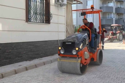 Nazilli Belediyesi Yeni Mahalle&rsquo;deki taş d&ouml;şeme &ccedil;alışmasını tamamladı
