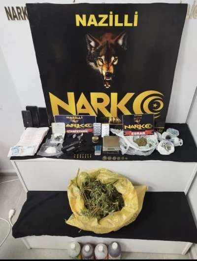 Nazilli’de eş zamanlı uyuşturucu operasyonu: 2 şüpheli tutuklandı

