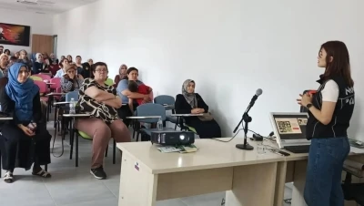 Nazilli&rsquo;de kadın sağlığı, narkotik ve mahremiyet konularında eğitim verildi
