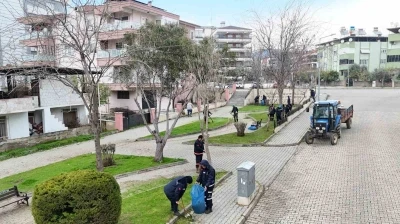 Nazilli&rsquo;de parklar bahara hazırlanıyor
