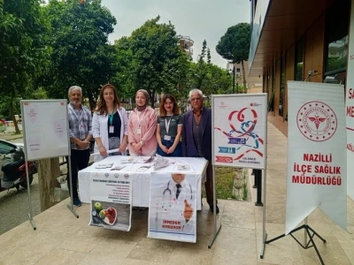 Nazilli&rsquo;de vatandaşlara kalp sağlığı anlatıldı
