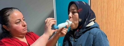 Nazilli&rsquo;de vatandaşlara solunum testi yapıldı
