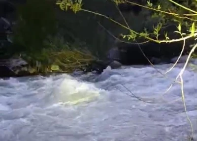 Nehirde kaybolan şahıs i&ccedil;in arama &ccedil;alışması başlatıldı
