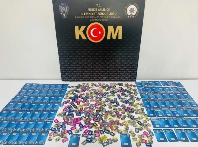 Niğde&rsquo;de 5.5 milyon TL değerinde sahte altın ele ge&ccedil;irildi
