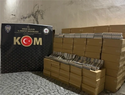 Niğde&rsquo;de 50 bin paket ka&ccedil;ak sigara ele ge&ccedil;irildi
