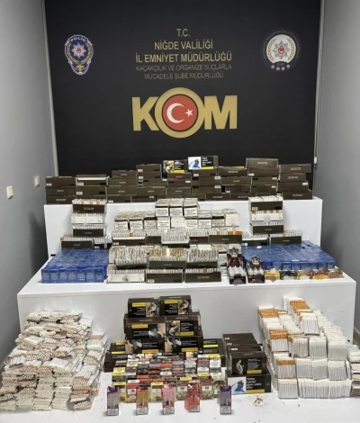 Niğde&rsquo;de ka&ccedil;ak t&uuml;t&uuml;n operasyonu: 9 ş&uuml;pheli yakalandı
