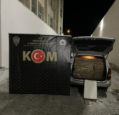 Niğde’de kaçakçılık operasyonu: 175 bin makaron ve 40 litre etil alkol ele geçirildi
