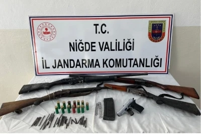 Niğde’de ruhsatsız silah operasyonu: 2 kişiye adli işlem başlatıldı
